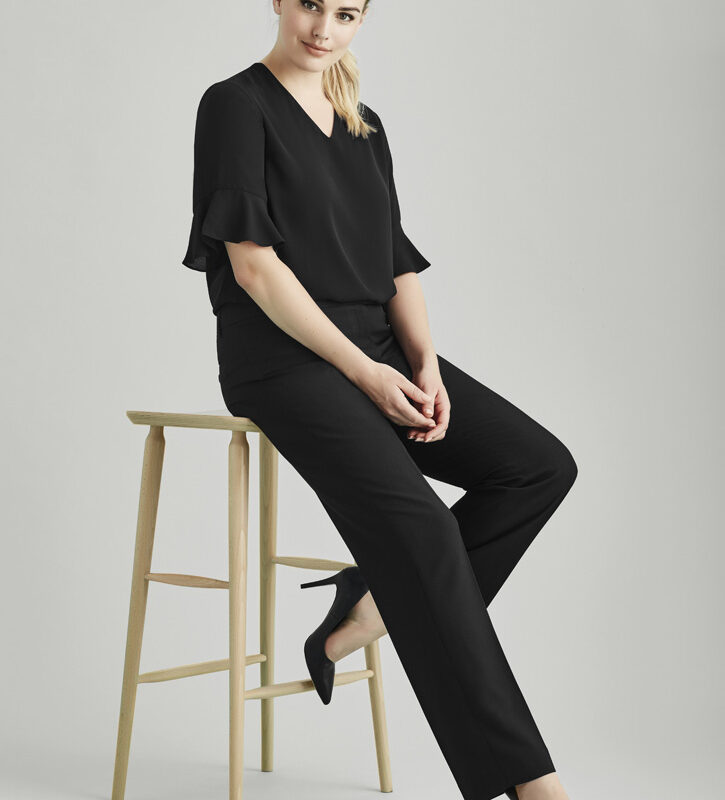 Womens Comfort Wool Stretch Adjustable Waist Pant