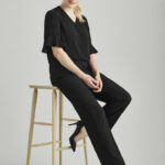 Womens Comfort Wool Stretch Adjustable Waist Pant