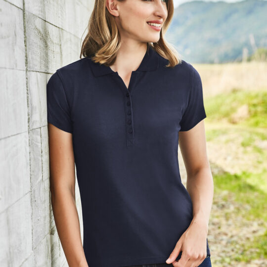 Womens Crew Short Sleeve Polo