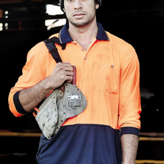 Unisex Hi Vis Basic Long Sleeve Polo