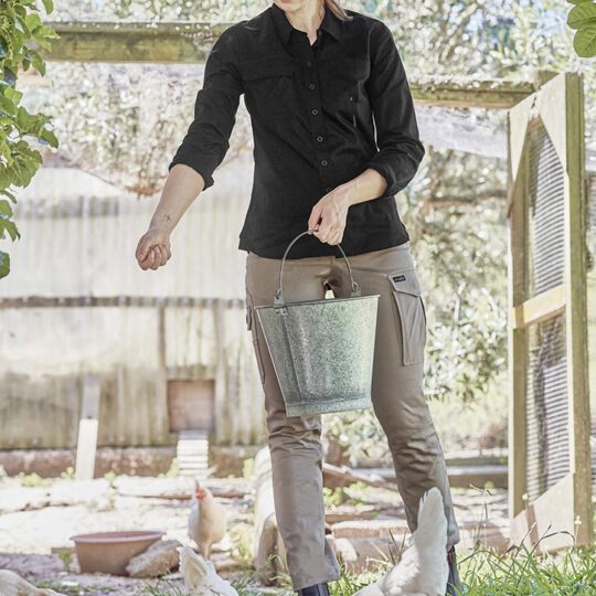 Womens Lightweight Tradie Long Sleeve Shirt