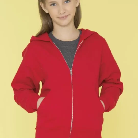 ATC™ EVERYDAY FLEECE FULL ZIP HOODED YOUTH SWEATSHIRT.