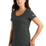 NIKE Dri-FIT COTTON/POLY SCOOP NECK LADIES' TEE.